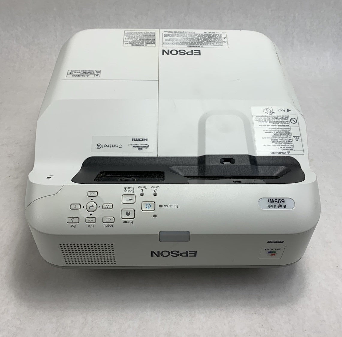 Epson PowerLite 695Wi H740A LCD Lamp Projector 4643 Lamp Hours - No Remote3