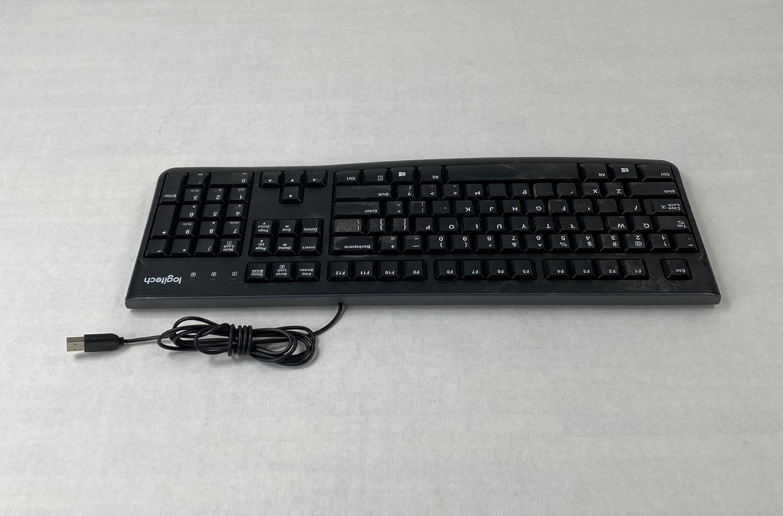 Lot of 7 Logitech K120 YU0036 USB Wired Keyboard Tested