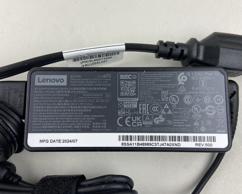 Lenovo AC Power Adapter Charger 20V 3.25A 65W A19-065N2A - Lot of 12