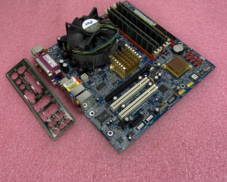 Gigabyte 8I915GMF Motherboard Intel Pentium 4 3GHz 3GB RAM w/IO Shield Bad Cap