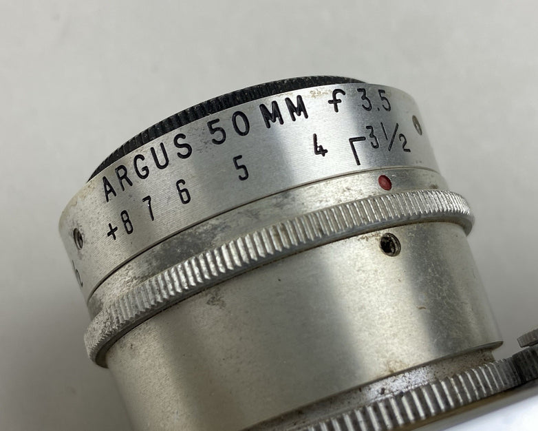 Argus 35MM Rangefinder Camera 50MM Lense With Leather Strap - Untested