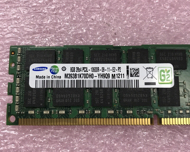Samsung 16GB Kit 2x8GB 2Rx4 PC3L-10600R-09-11-E2-P2 Server Ram M393B1K70DH0-YH9Q
