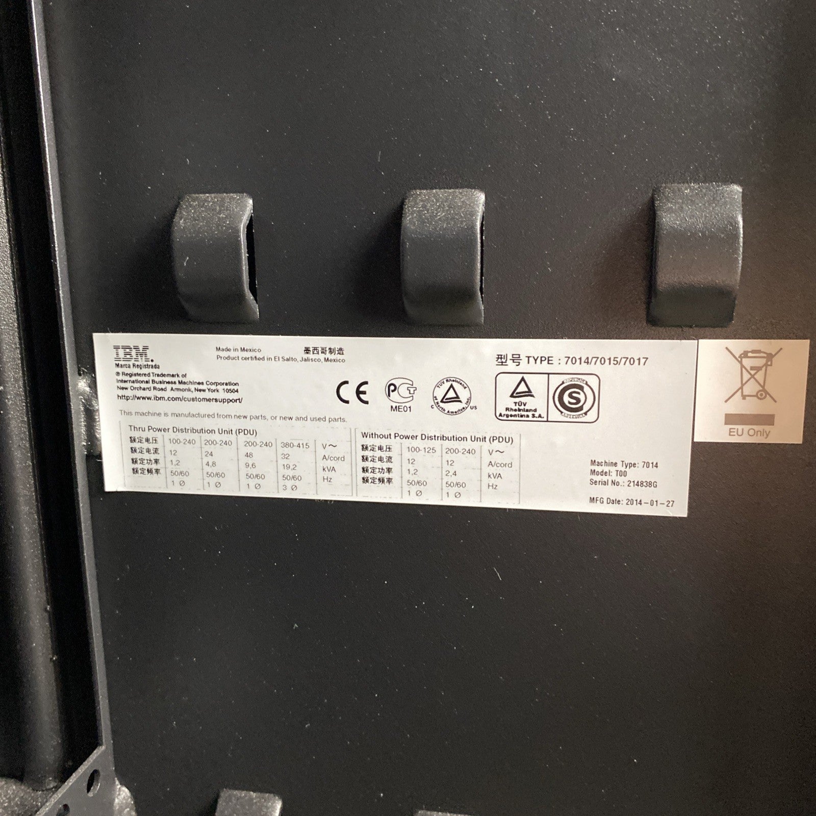 IBM 45D3122 36U Rack IT Network Server Cabinet