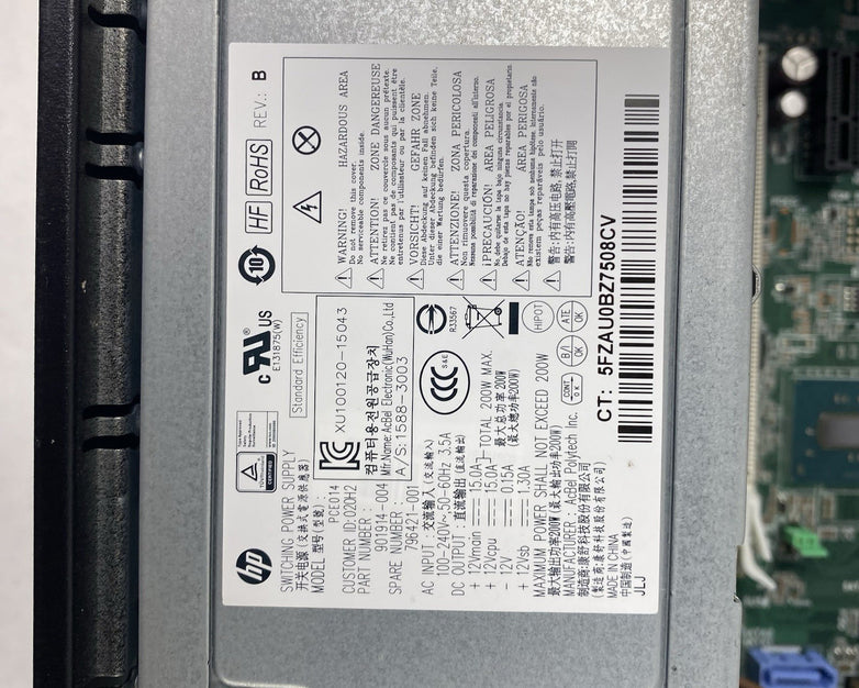 HP EliteDesk 800 G2 SFF Intel Core i5-6500 3.2GHz 8GB RAM No HDD No OS