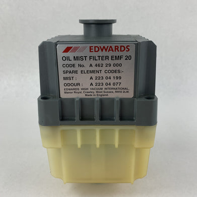 Edwards EMF20 Vacuum Pumps Vacuum Oil Mist Filter & Odor Filter Element Drained