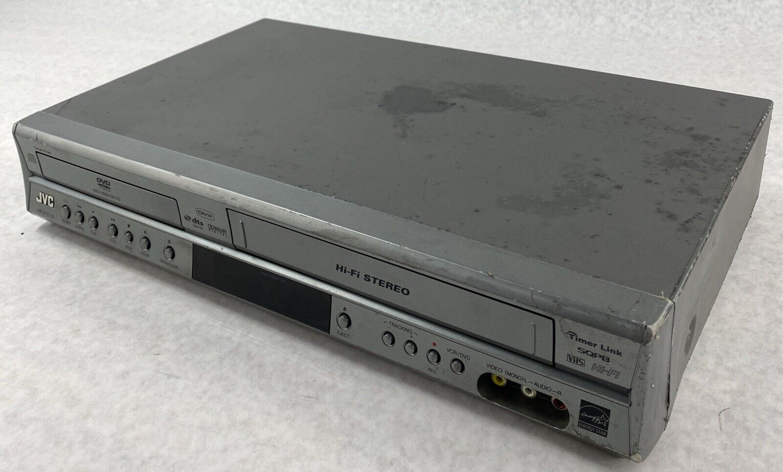 JVC HR-XVC15SU VCR DVD VHS Cassette Combo Player TESTED but NO REMOTE