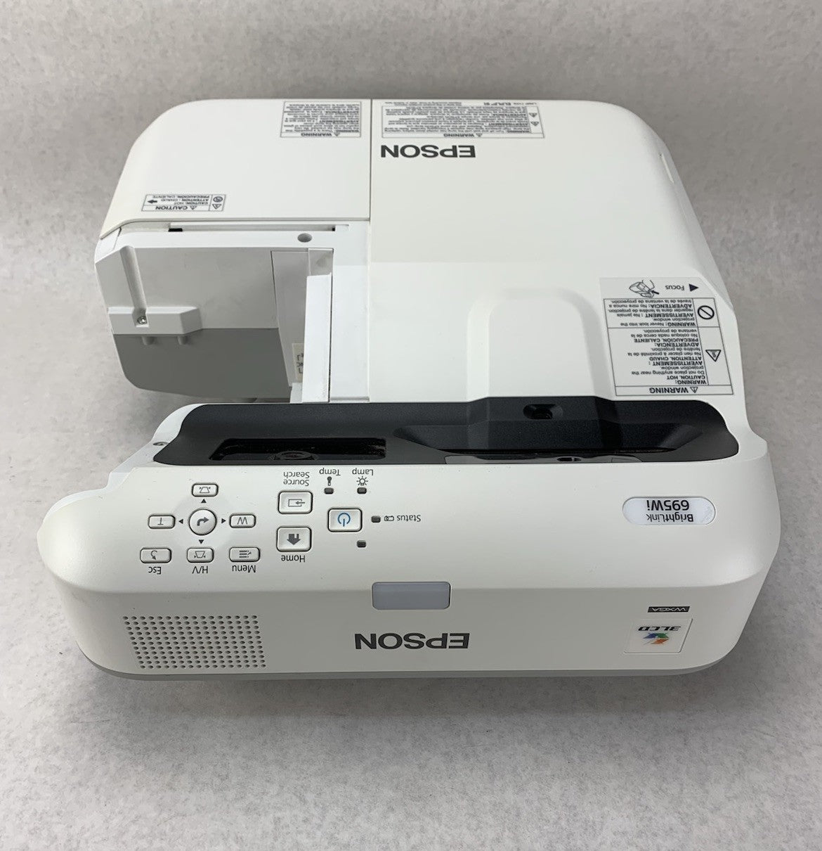 Epson PowerLite 695Wi H740A LCD Lamp Projector 1699 Lamp Hours - No Remote3