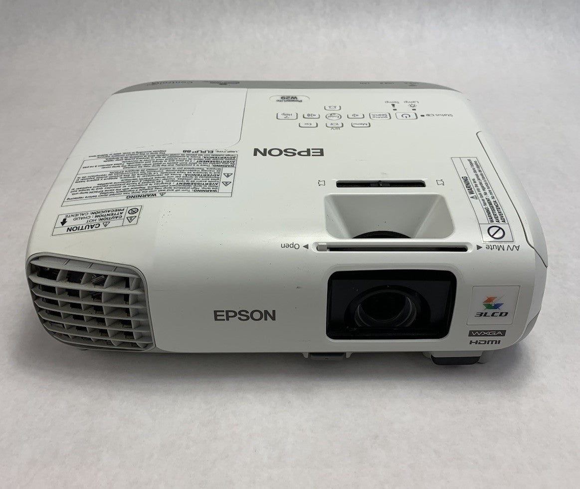 Epson PowerLite W29 H690A LCD Lamp Projector 2724 Lamp Hours - No Remote1