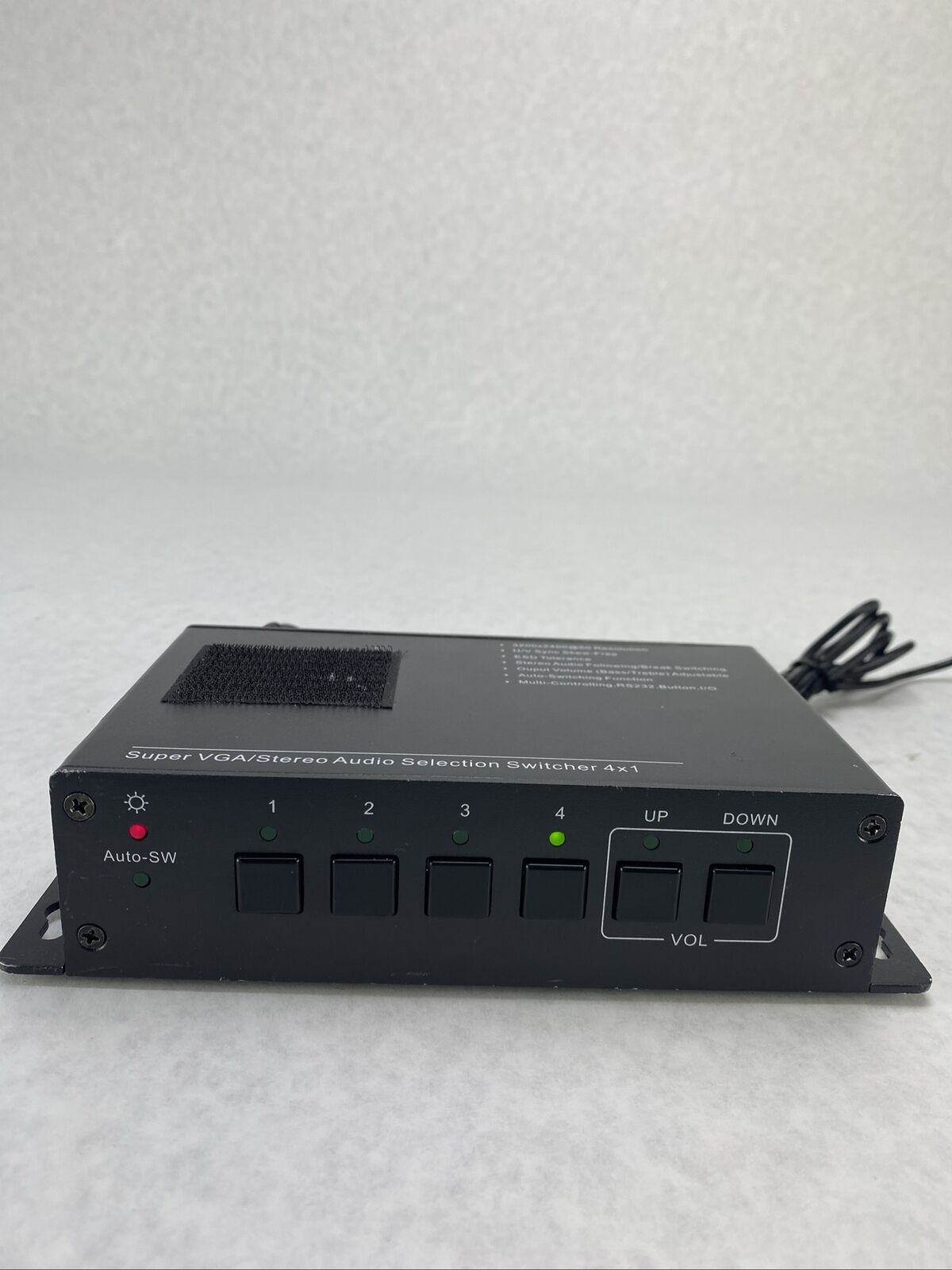 Aurora AS-41V R2 4 x 1 Super VGA Stereo Audio Selection Switcher with PSU