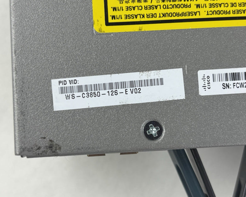 Cisco WS-C3850-12S-E 12 Ports Managed Network Switch Tested Reset No Power Sup