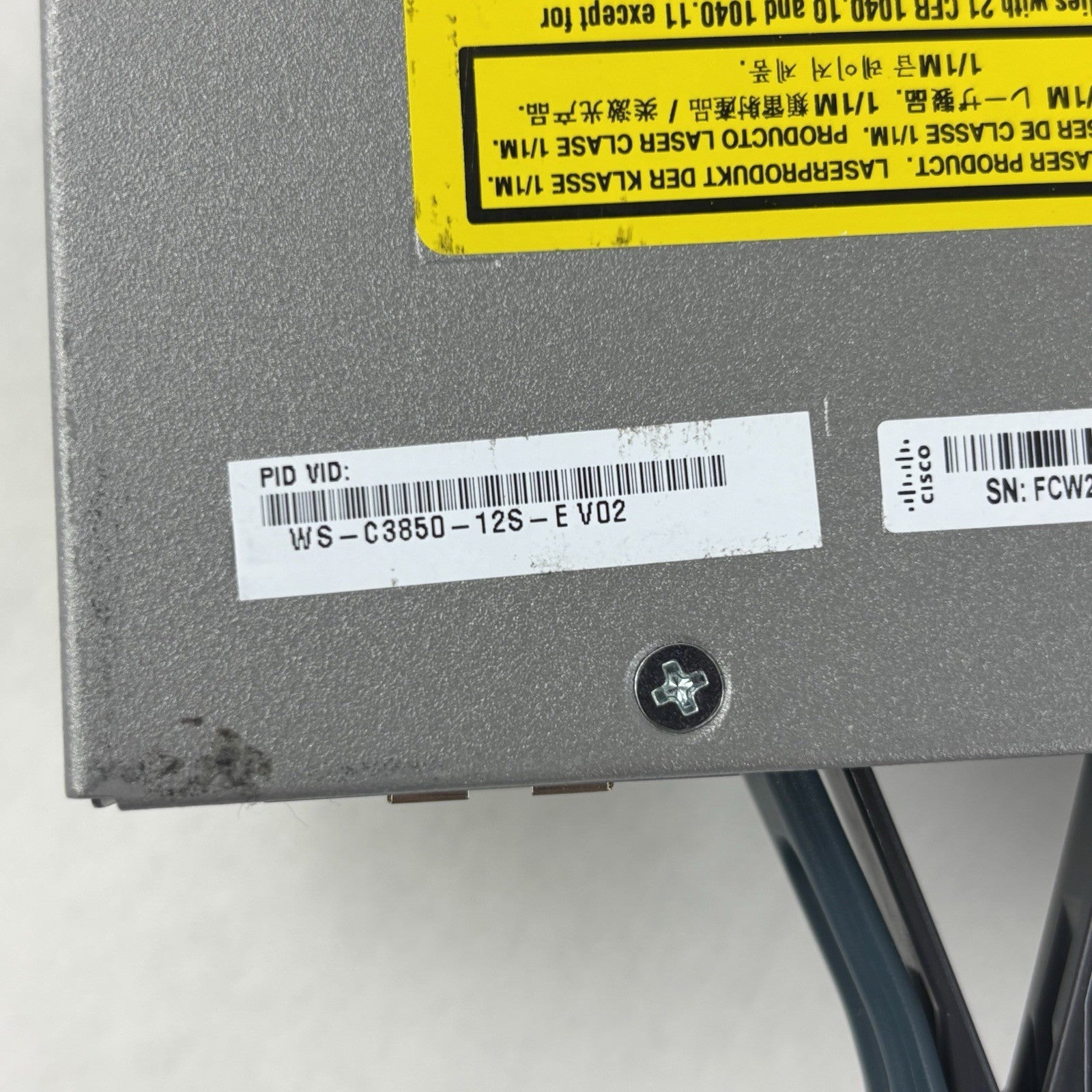 Cisco WS-C3850-12S-E 12 Ports Managed Network Switch Tested Reset No Power Sup