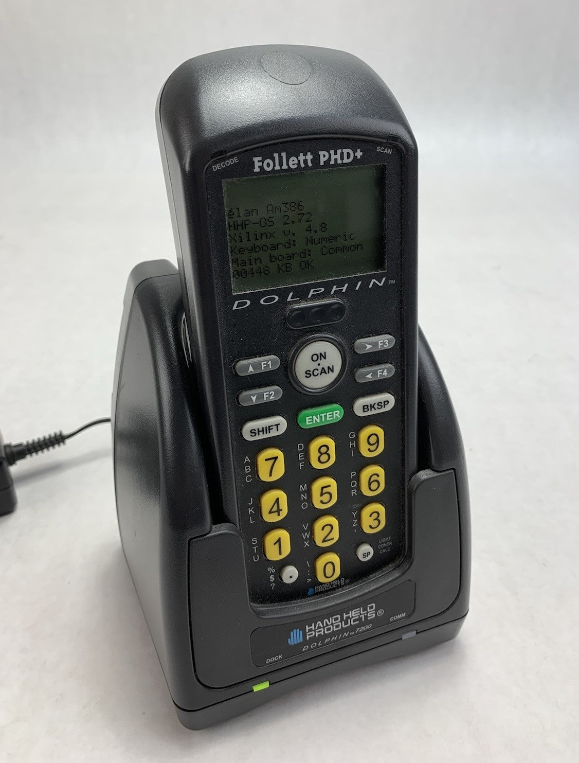 Handheld Products Dolphin Follett PHD+ Barcode Scanner w/7200 Charging Cradle1