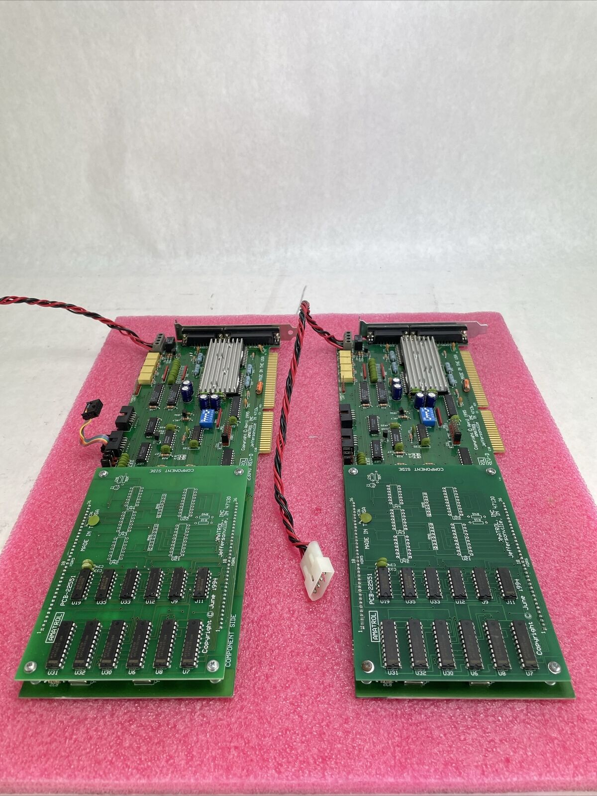 Lot Of 2 PCB 22551 23040 REV D Controller Card