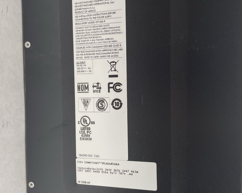 HP 500B MT Pentium Dual Core E5700 3.00 GHz 4 GB Ram No HD No OS