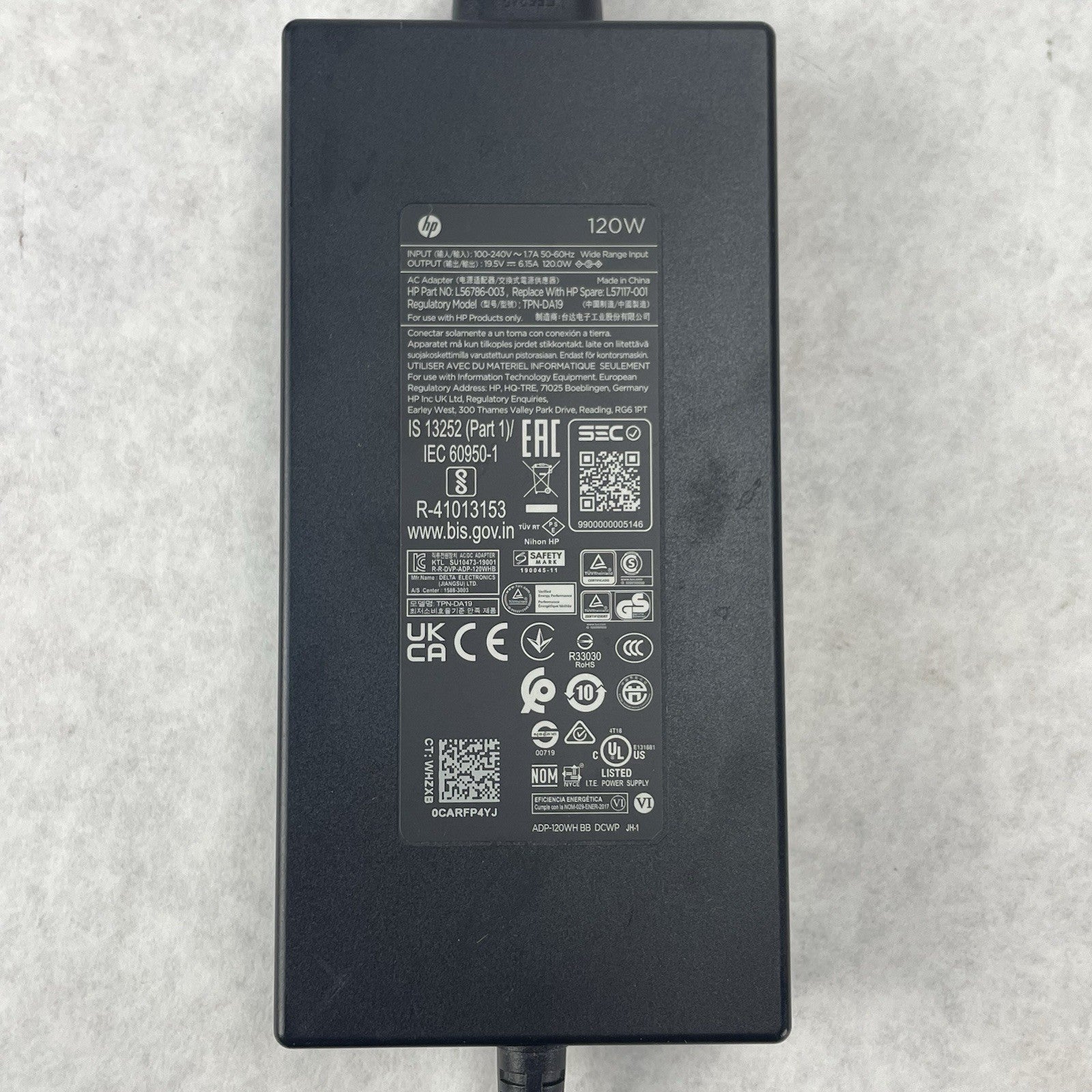 HP TPN-DA19 120W AC Adapter Charger 19.5V 6.15A  Lot of 44