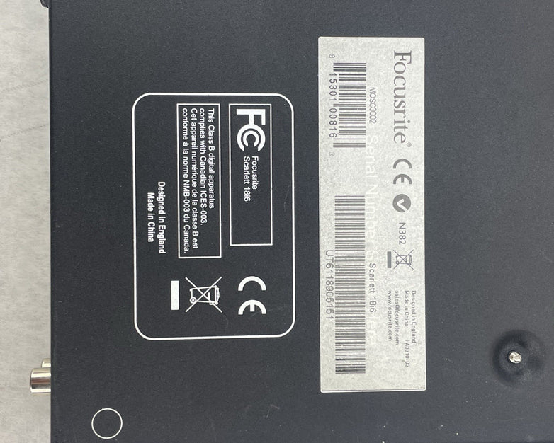 Focusrite Scarlett 18i6 USB Audio Interface Gain For Parts or Repair