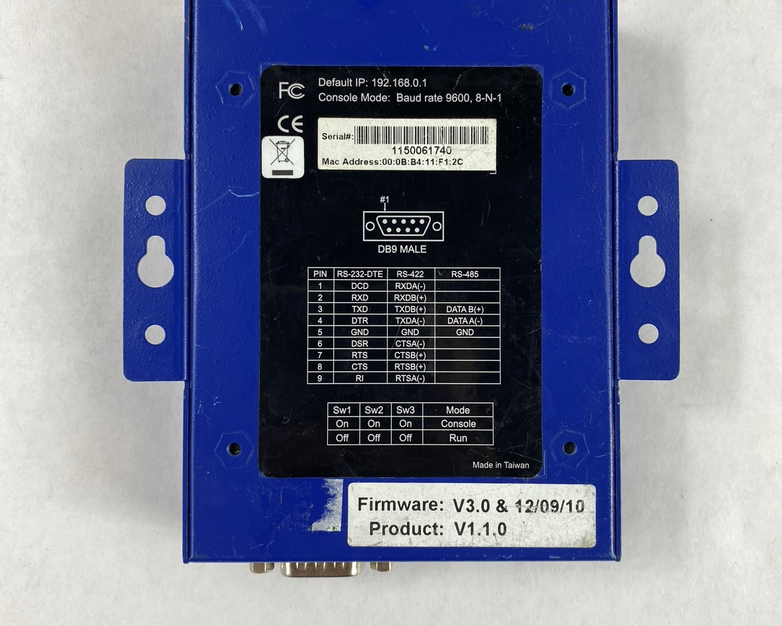 VLINX Ethernet Serial Server ESP901  1 Port Ethernet Serial Server