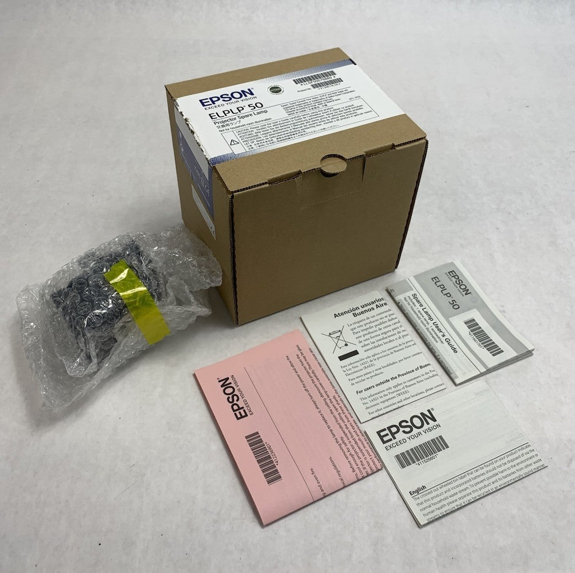 Epson ELPLP 50 OEM Projector Spare Lamp - New Open Box0