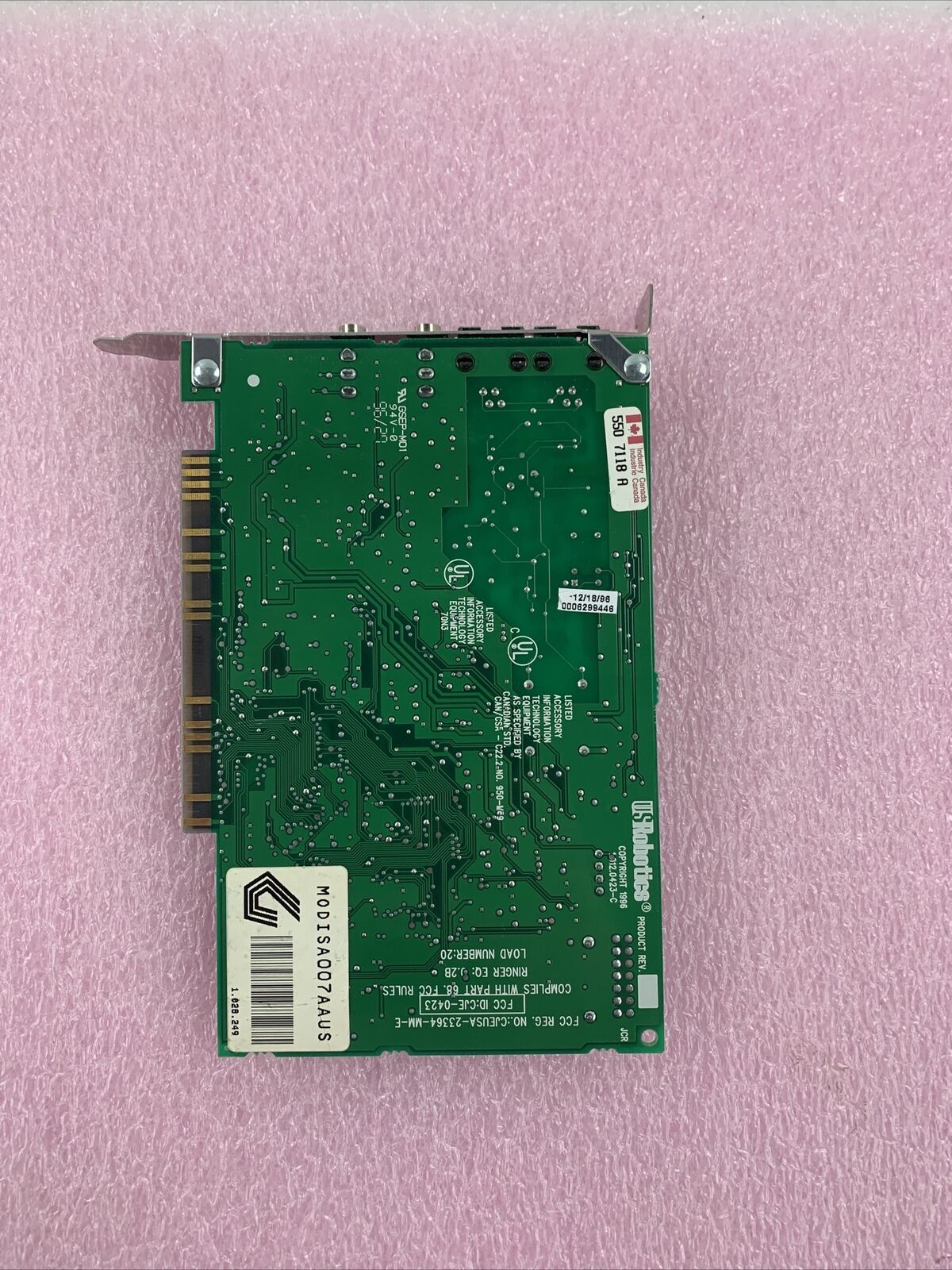 VINTAGE GATEWAY US ROBOTICS TELEPATH 28.8 MODEM MODISA007AAUS FCC CJE-0423
