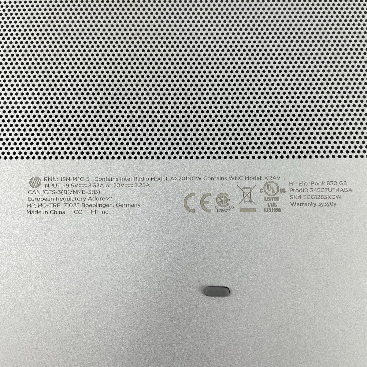 HP EliteBook 850 G8 15.6" i5-1145G7 2.60 GHz 8 GB RAM No SSD/OS/AC - Corner18