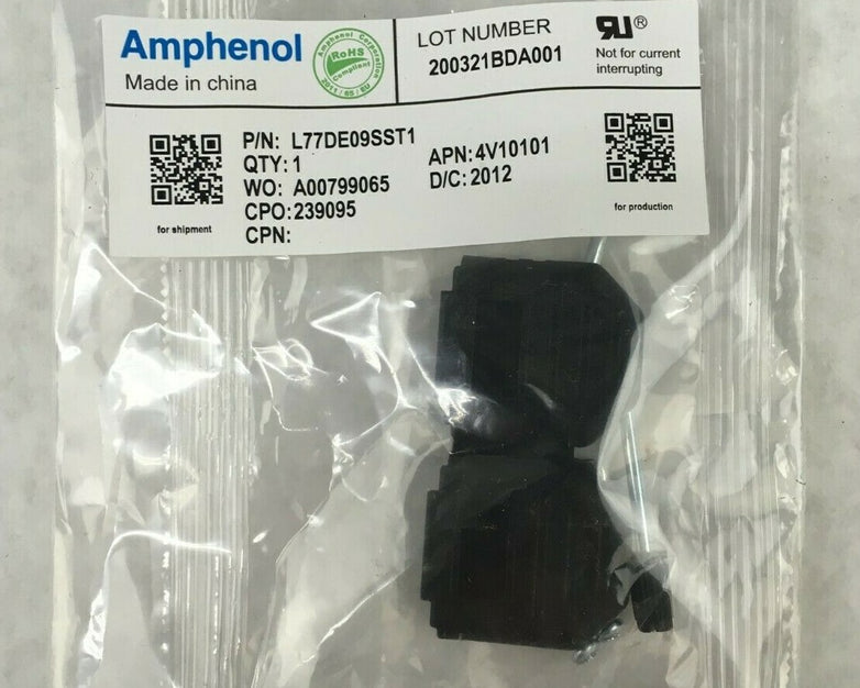 Amphenol L77DE09SST1 4V10101 D-Sub Standard Connectors (Lot of 14)