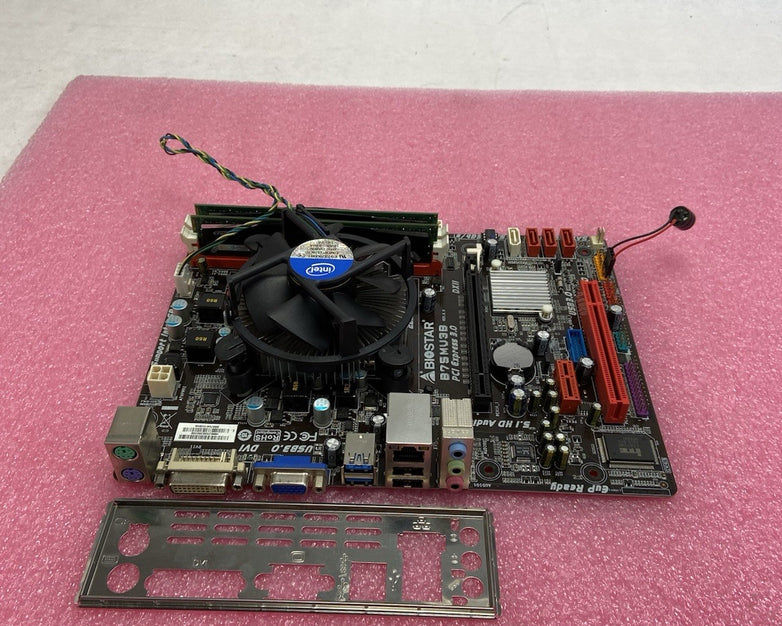 BioStar B75MU3B Motherboard Intel Pentium G860 3GHz 8GB RAM w/IO