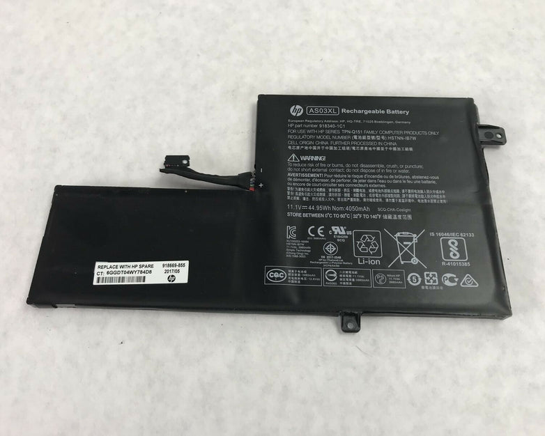 HP AS03XL Rechargeable Battery 918340-1C1 Chromebook 11 HSTNN-IB7W (Lot of 2)