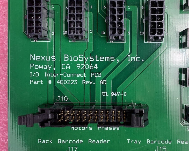 Nexus BioSystems 480223 PCB Rev. AD Circuit Board