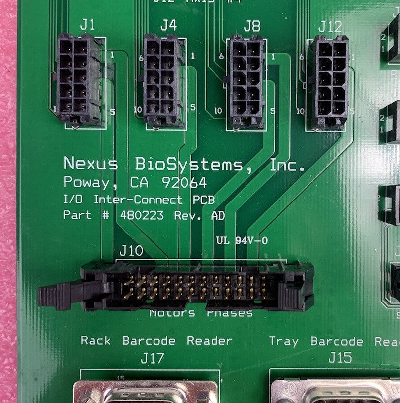 Nexus BioSystems 480223 PCB Rev. AD Circuit Board