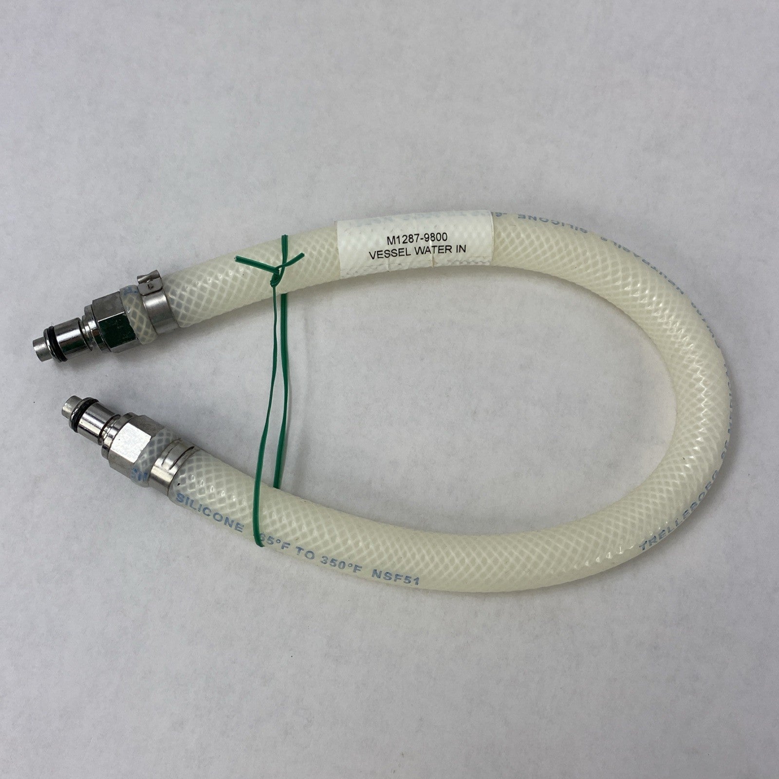 Trelleborg M1287-9800 CW100 1.25-3.5L Vessel Water In Silicone 15” Tubing1
