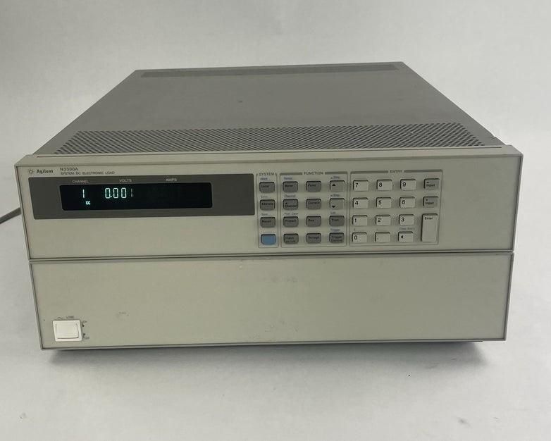 Agilent N3300A Electronic Load Mainframe 2x N3306A Module - Needs Calibration