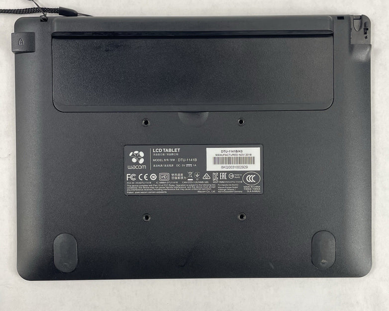 Wacom DTU-1141B 10.1" FHD Drawing Tablet - No Power Cord & Cord Cover