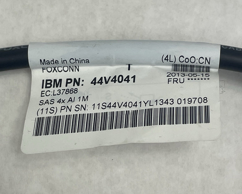 IBM 44V4041 42R6751 Mini SAS SFF-8088 to Mini SAS SFF-8088 1M 4X Al Cable
