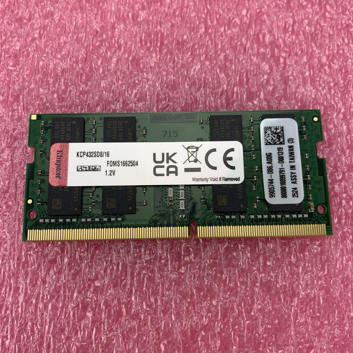 Kingston 16GB DDR4 PC4-25600 Notebook RAM 432SD8/161