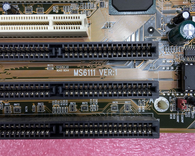 MicroStar MS-6111 Ver 1 Motherboard Intel Pentium II 268MHz 64MB RAM 3x ISA