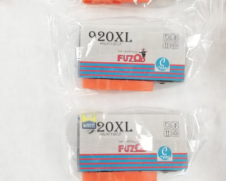 Fuzoo 2 Sets 920XL For OfficeJet 6000 6500 7000 7500 Plus 2 Black Cartridge