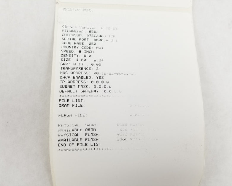 Cub CB-824 203dpi Thermal Transfer Printer Parts or Repair Bad Printhead