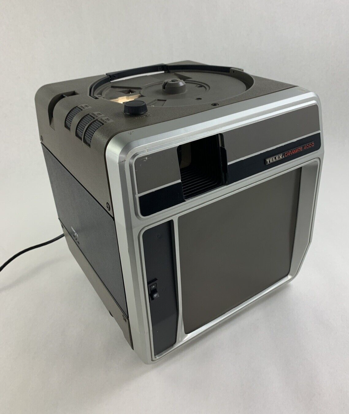 Telex Caramate 4000 Slide Viewer Projector Lamp Power Tested No Film Roll
