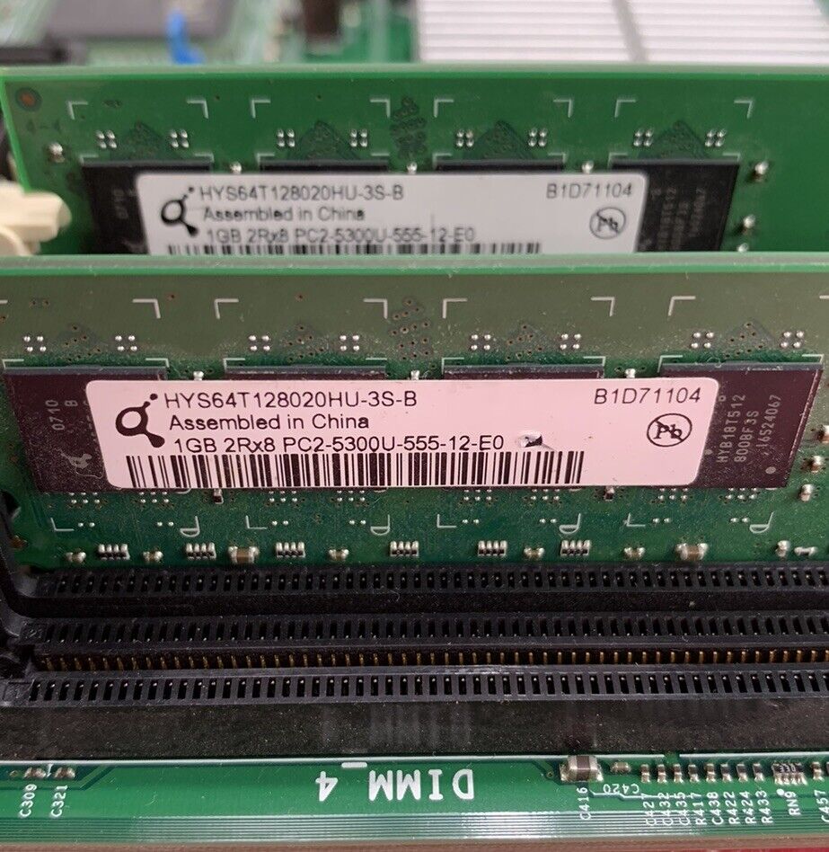 Dell OGM819 Motherboard Intel Core 2 Duo E8300 2.83GHz 2GB RAM w/ Shield