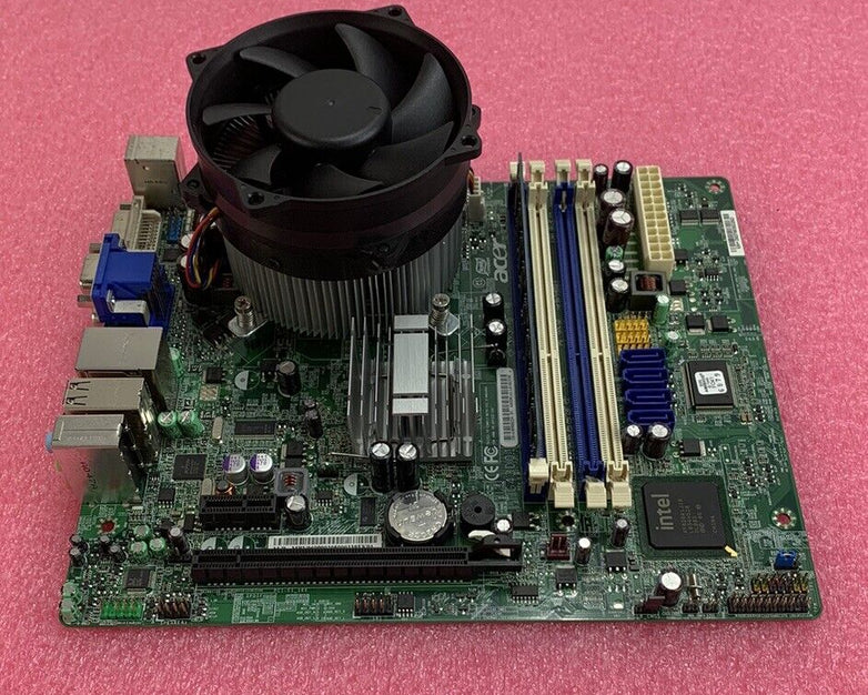 Acer Veriton x488G Motherboard Intel Core 2 Quad Q8400 2.66GHz 2GB RAM w/ Shield