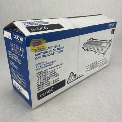 Brother TN660 Genuine OEM Black High Yield Toner Cartridge