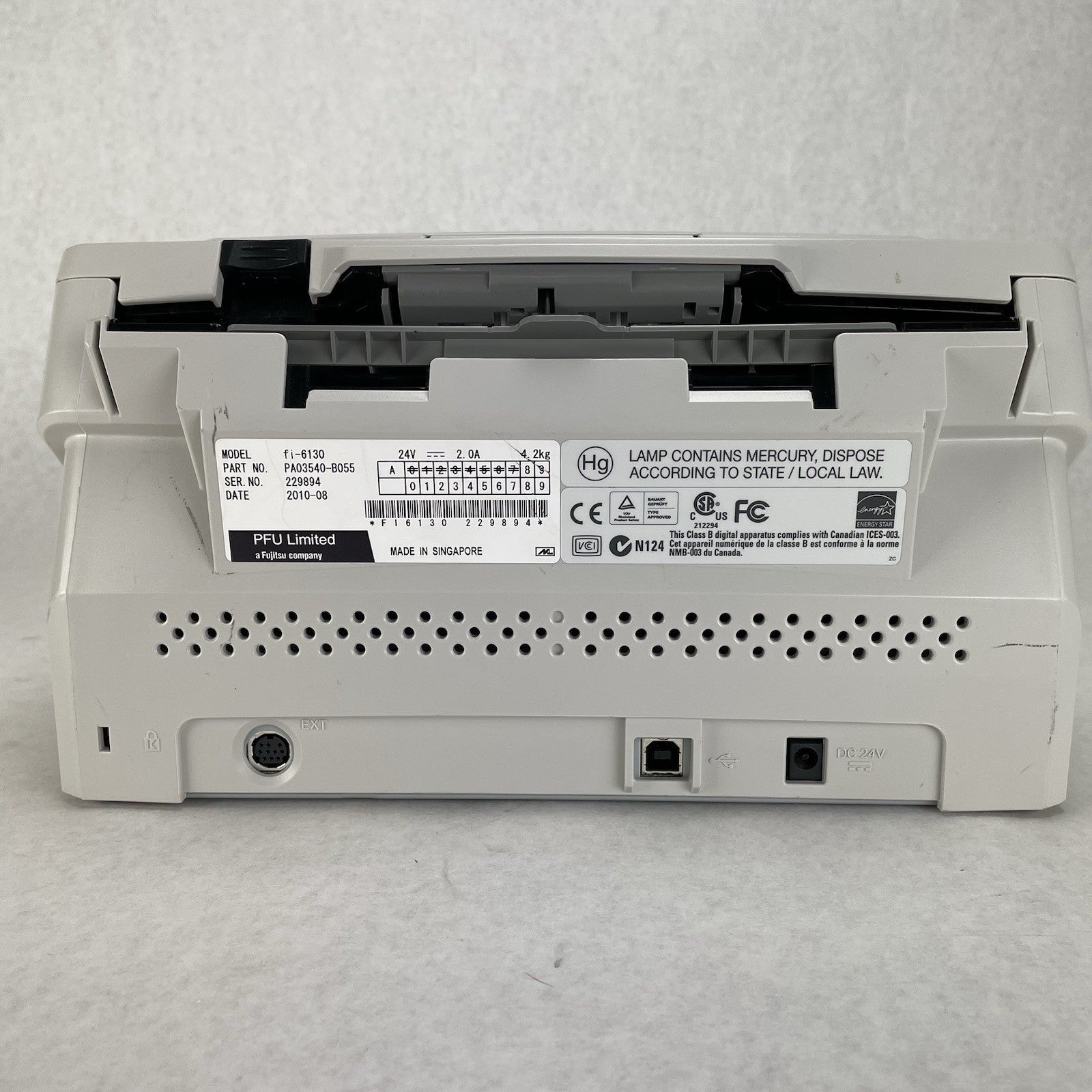 Fujitsu fi-6130 Duplex Document Scanner PA03540-B055 Untested