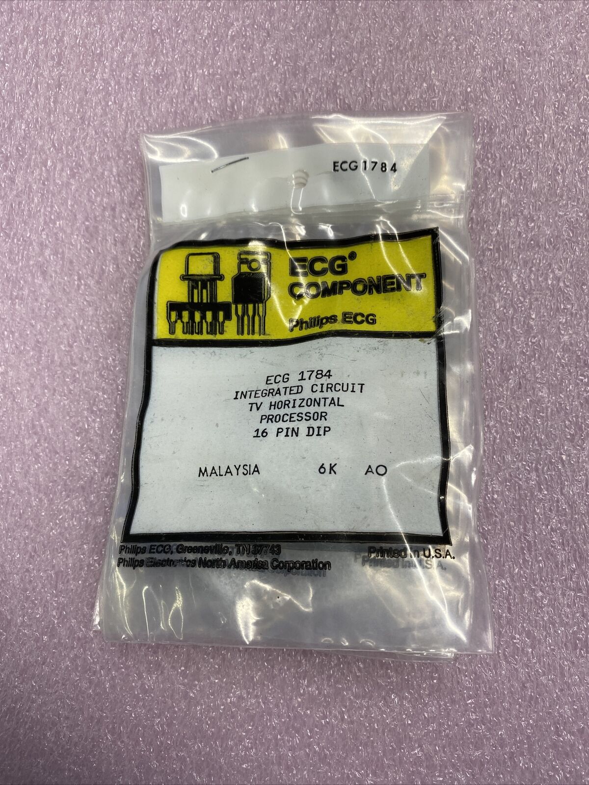 ECG Components Philips 1784 Integrated Circuit 16 Pin Processor (Lot of 6)