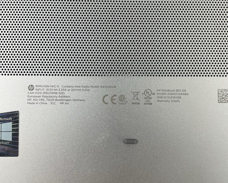 HP EliteBook 850 G8 15.6" i7-1185G7 3.00 GHz 16 GB RAM No SSD/OS/AC/Batt