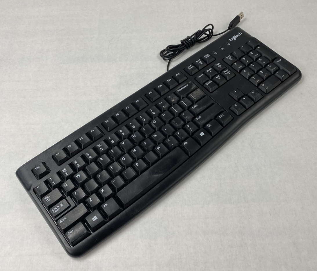 Lot of 7 Logitech K120 YU0036 USB Wired Keyboard Tested