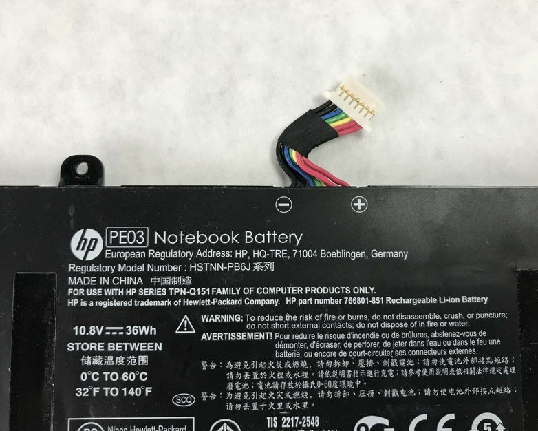 HP Notebook Li-ion Battery PE03 HSTNN-PB6J (Lot of 2)