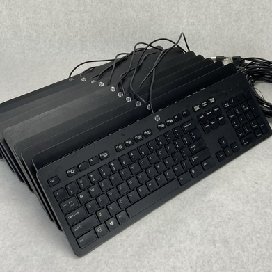 HP USB Slim Business Keyboard Model KBAR211 Part No 803181-001 Lot of 10 (Ten)