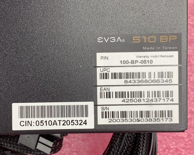 EVGA 510 BP 510W Bronze Switching Power Supply