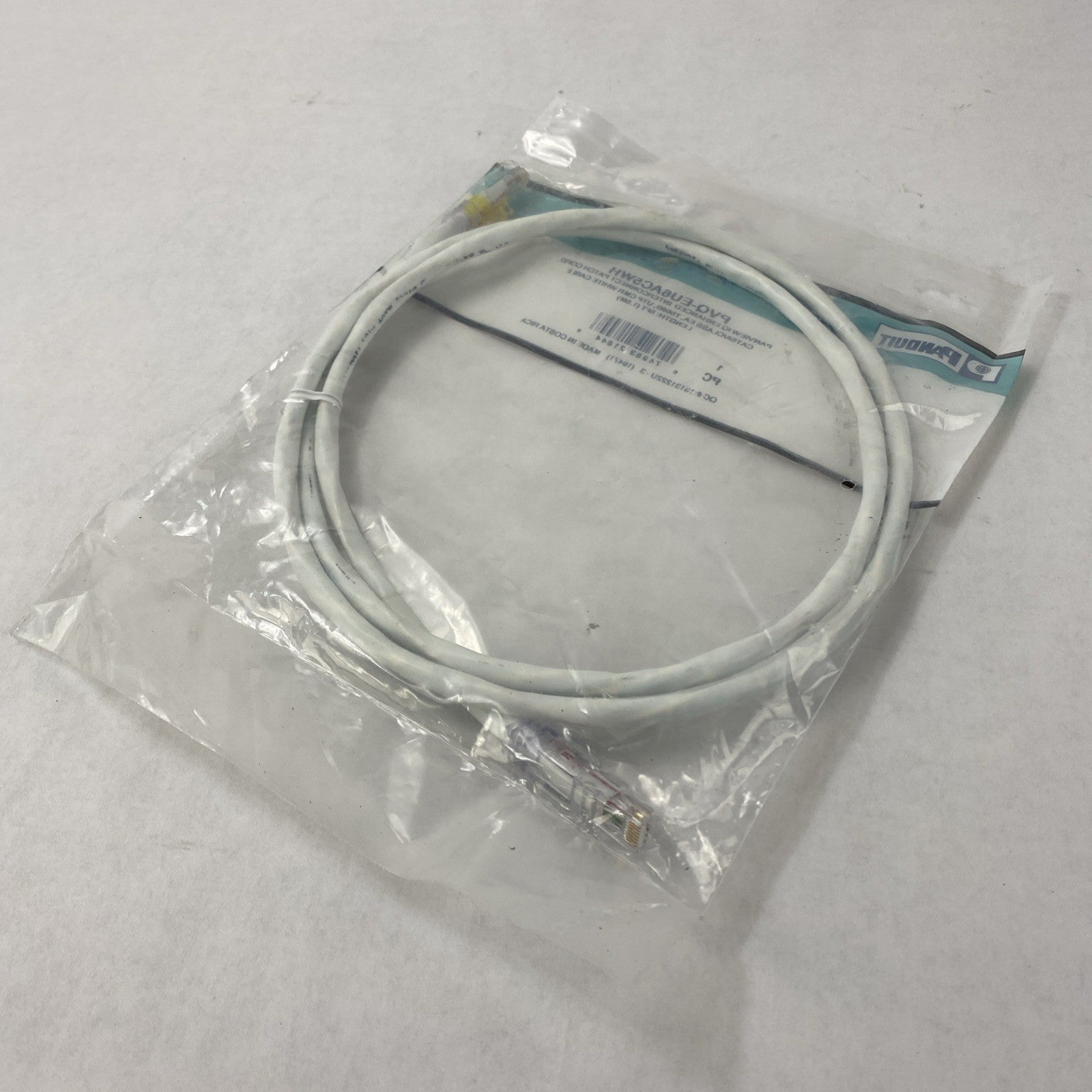 Enhanced Patch Cord CAT 6A PVQ-EU6AC5WH 5ft Cable Lot of  44