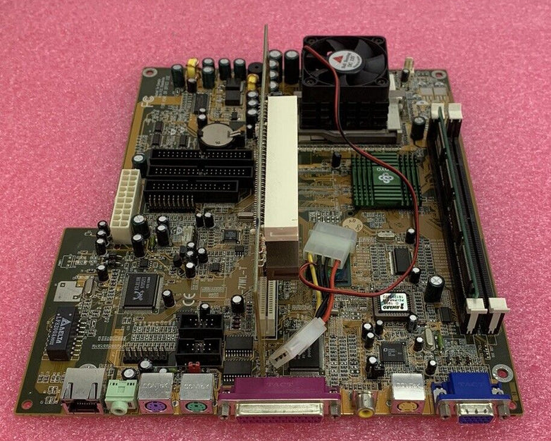 Soyo SY-71WL-T LI-7000 Motherboard Intel Celeron 400MHz 32MB RAM w/ Shield